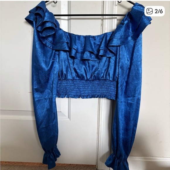 Nasty Gal Ruffle Shirt - Picture 2 of 6